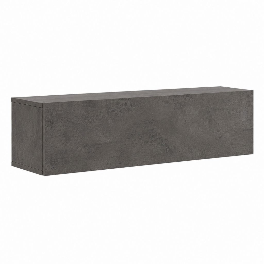 TV Hängeschrank Grau Spanplatte Melaminharzbeschichtung Rechteckig 120 x 30 x 30 cm