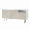 TV-Lowboard Weiß MDF Rechteckig 160 x 40 x 80 cm